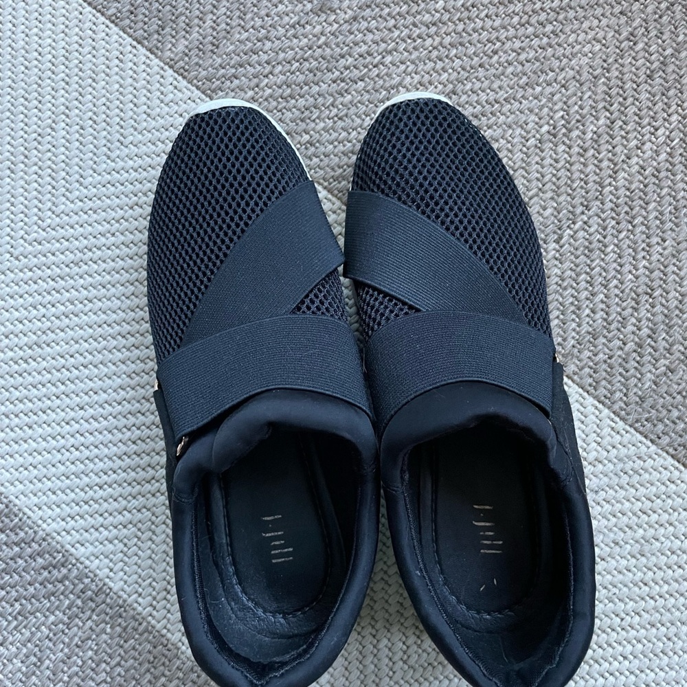 J. Jill Black Mesh Slip-On Sneakers